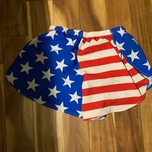 Patriotic running shorts